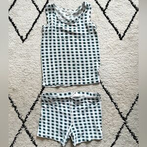 KATE QUINN Teal Gingham Summer PJ Set | 5Y